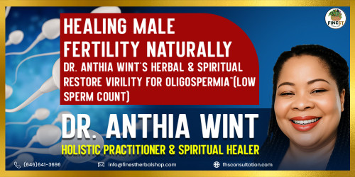 “Restoring Male Fertility, Restoring Hope: Dr. Anthia Wint’s Holistic & Spiritual Healing for Men with Oligospermia”(low Sperm Count)