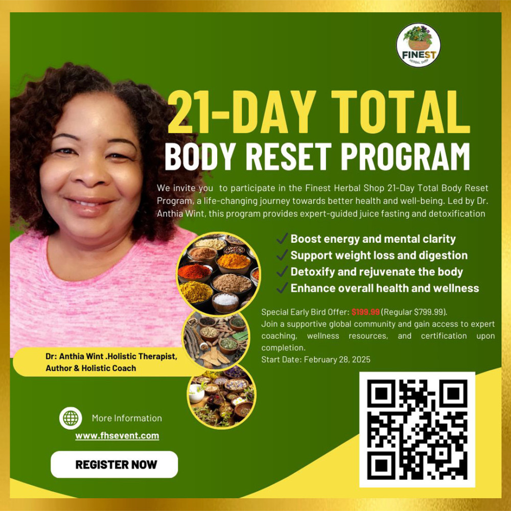 Join The 21 Days Body Rest Program By Dr. Anthia Wint