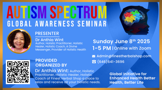 Autism Speaks Global Awareness Seminar:Bridging Understanding Through Holistic Healing.