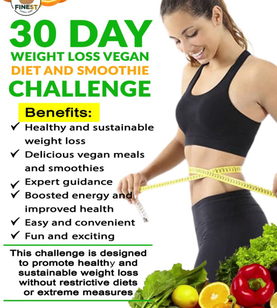 30-Day Weight Loss Vegan Diet and Smoothie Challenge